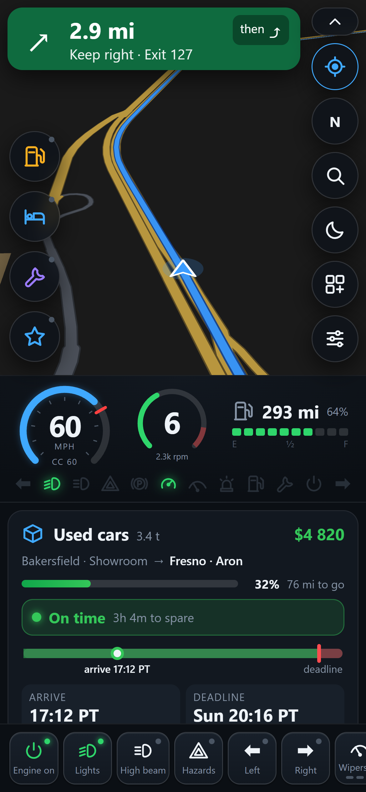 ATS Co-Driver on a phone in portrait